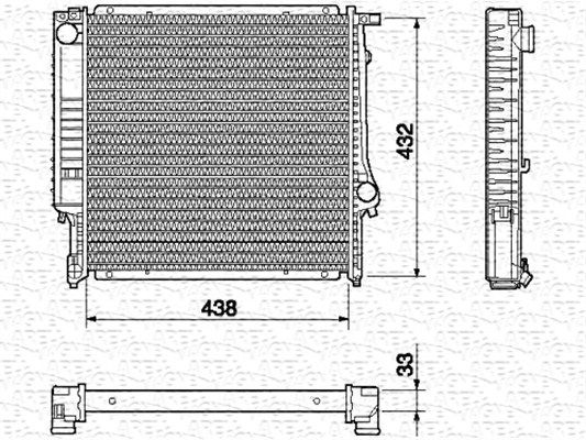 MAGNETI MARELLI Radiaator,mootorijahutus 350213426000